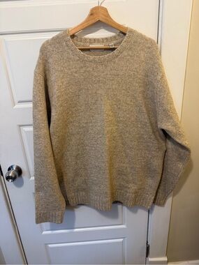 Classic Crewneck Men’s Sweater - Beige